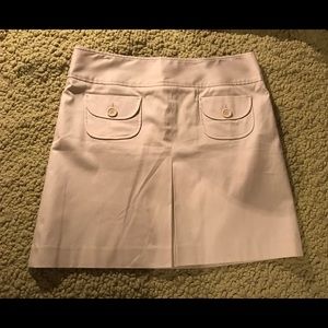 AT Loft white khaki skirt